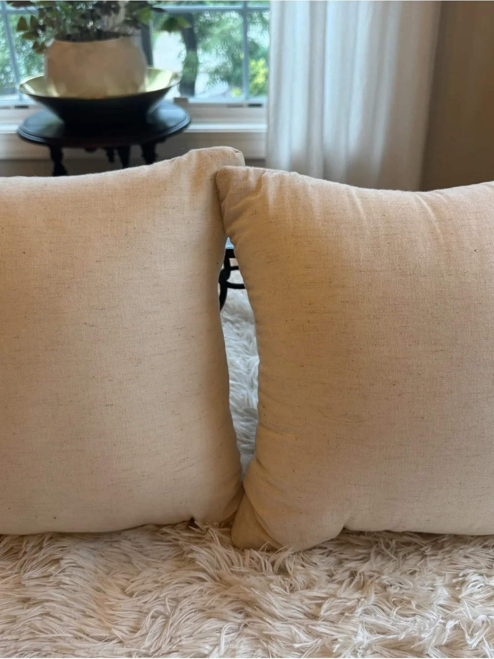Holiday Cardinal & Wreath Decorative Throw Pillow Set - Neutral with Red & Green
